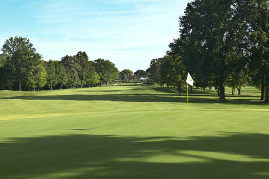 A view of a hole at Bellerive Country Club
