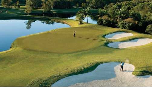 A view of the 17th hole at Noosa Springs
