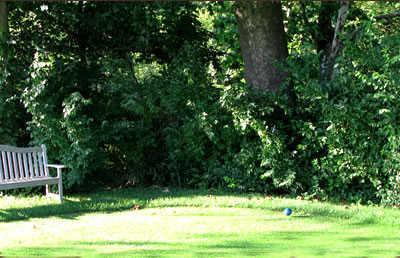 A view of a tee at Brendonwood Golf Course