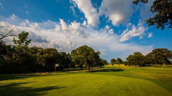 A view of a hole at Lincoln Park Golf Course