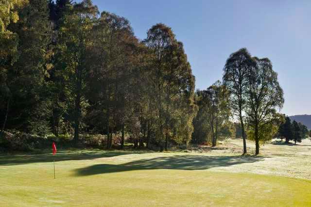A view of hole #6 at Comrie Golf Club.