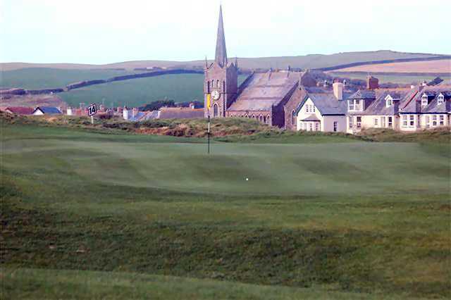 The Church hole on the Bude golf course
