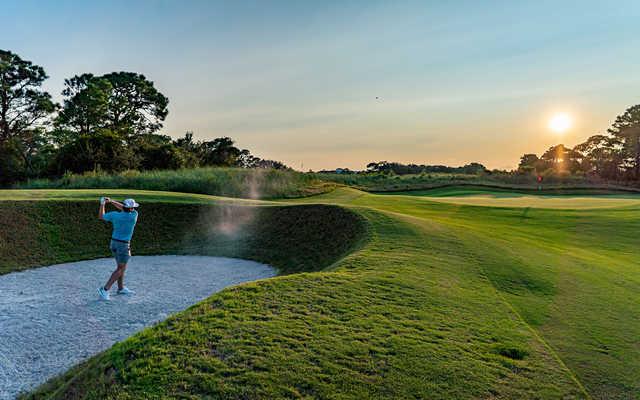 A view from at Kiva Dunes Golf Course.