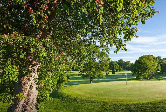 A view of a hole at Priory Course from Breadsall Priory Golf & Country Club.