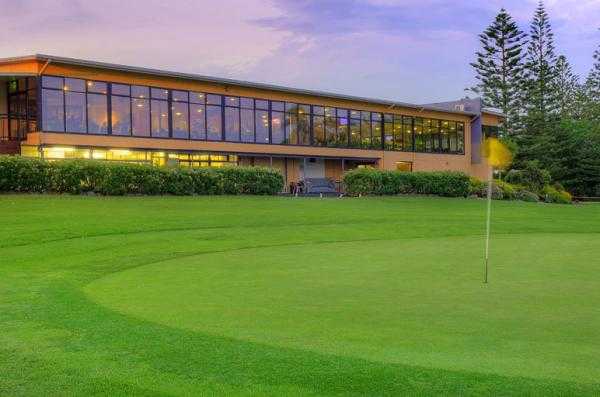 A view of the clubhouse at Port Macquarie Golf Club