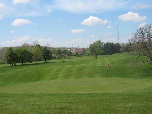 A view of a green at Country Meadows Golf Resort