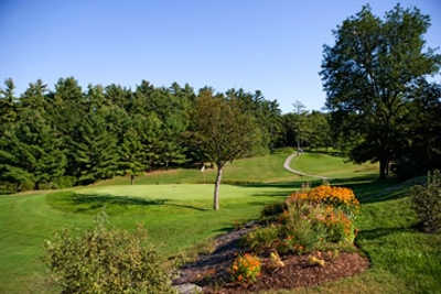 A view of the 14th green at Ralph Myhre Golf Course