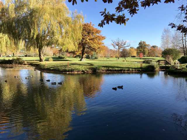 A view over the water from Nailcote Hall Golf & Country Club.