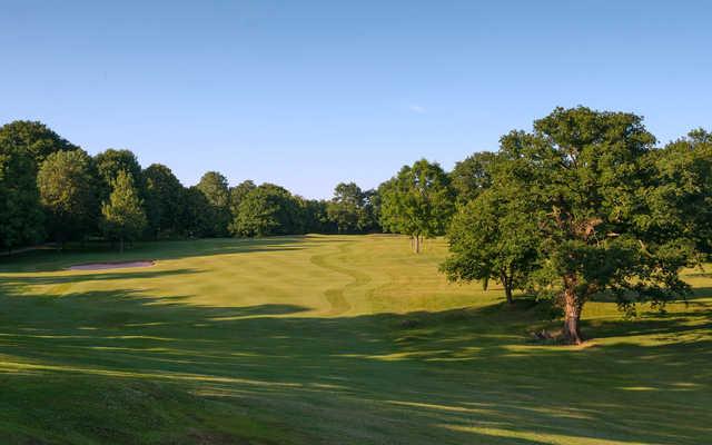 A view of fairway #1 at Newport Golf Club.