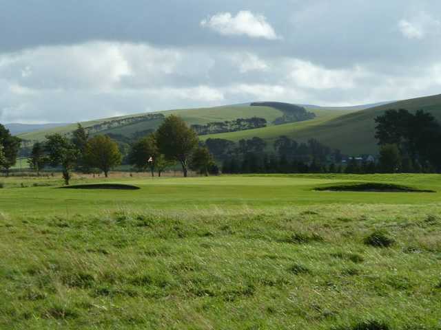 Abundance of rough around the 17th green at Biggar Golf Club