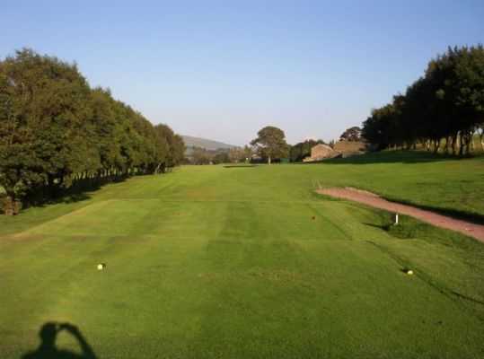 View down the fairway from the tee