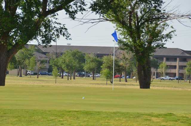 A view of a green from Windy Trails Golf Course at Altus AFB