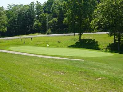 A view of green #16 at Spring Hills Golf Course