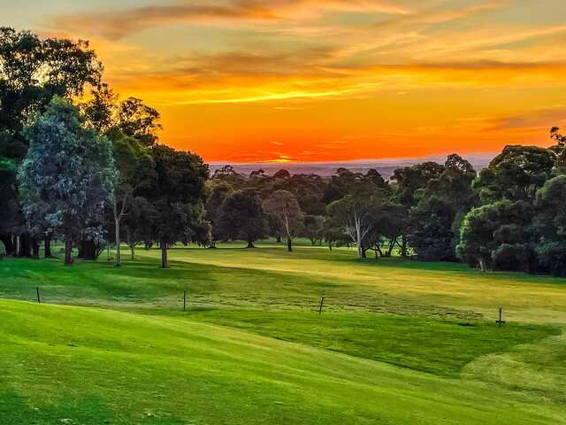 A view from Yallourn Golf Club.