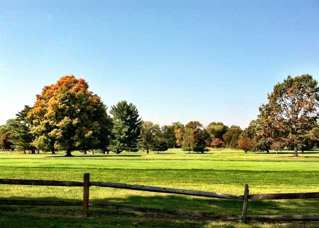 A view over a fence at DuPont Country Club