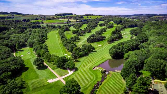 Aerial view from Trentham Park Golf Club.
