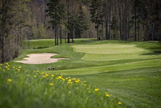 A view of hole #17 at Green Mountain National Golf Course.