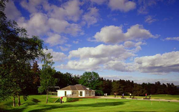A view of the driving range at Gleneagles Hotel
