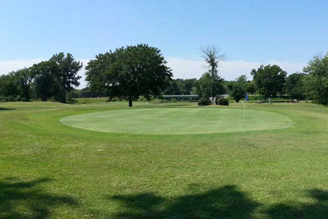 A view of a green at Shadow Creek Country Club (Ashley Legg)