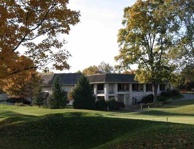A view of the clubhouse at Woodland Country Club