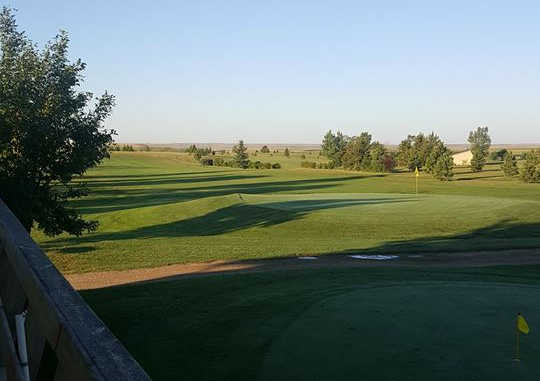 A view of a green at Lemmon Golf Course.