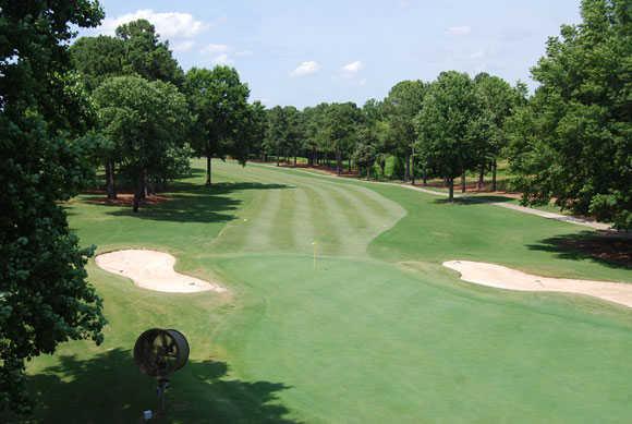 A view of the 14th hole at Turtle Point Yacht & Country Club