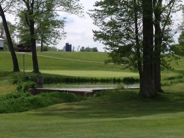 A view of the 3rd green at Meadow from North Branch Golf Course
