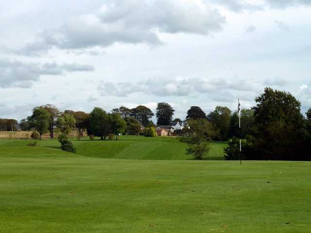 Hollandbush Golf Club: View from behind the 1st green looking back up to the tee