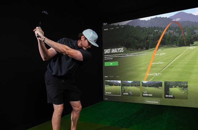 Trackman SIM at Eppig Brewing Point Loma