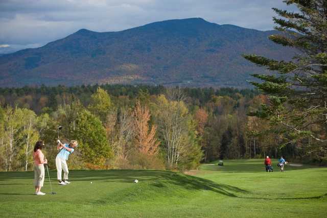 A view of a tee at Mountain View Grand Golf Course