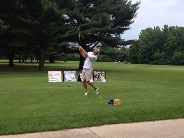 A view of a tee at Robbinhurst Golf Club