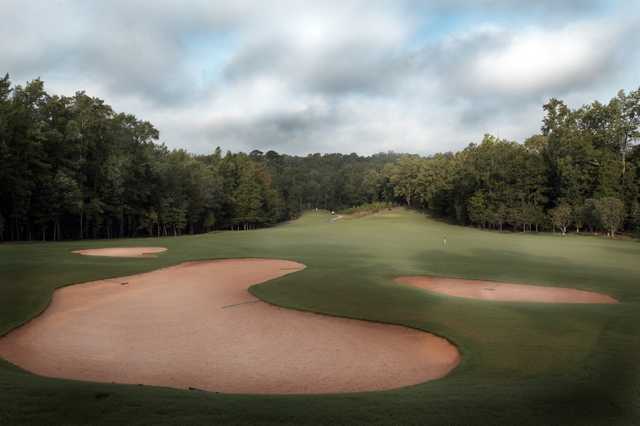 A view of fairway #2 at Moore's Mill Golf Club