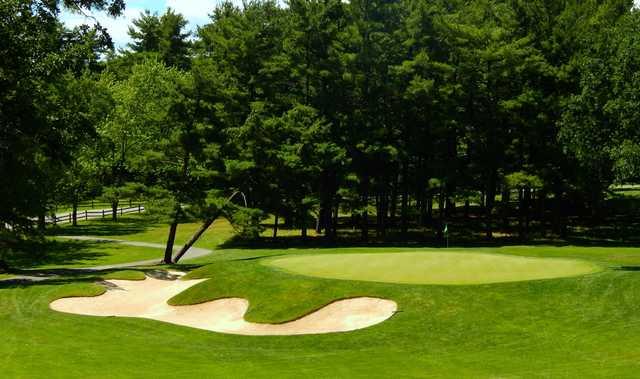 A view of a green at Burlington Country Club