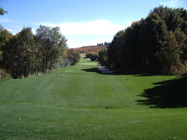 A view from a tee at Sherwood Hills Golf Course