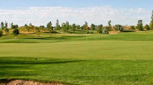 A view of a hole at Ridge Golf Club