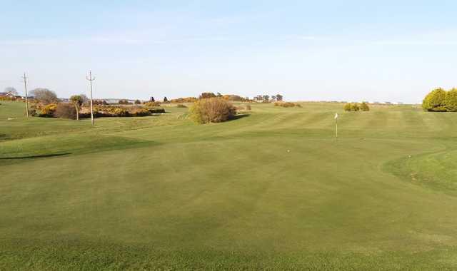 A view of hole #1 at Ardminnan Golf Course.