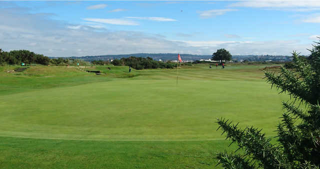 A view of the 15th green at Warren Golf Club.