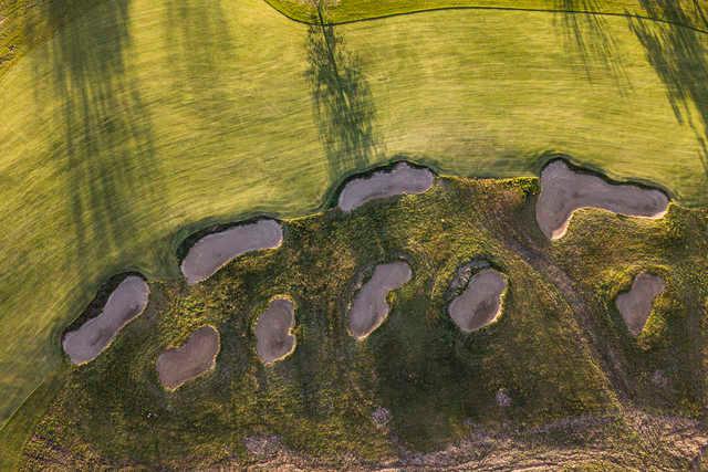 Aerial view from Pfau Golf Course at Indiana University.