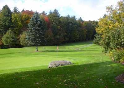A view of the 3rd green at Blush Hill Country Club