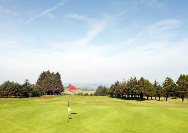 A view of a hole at Carmarthen Golf Club