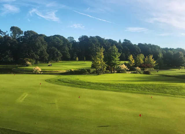A view of the practice putting green at Fota Island Golf Club.