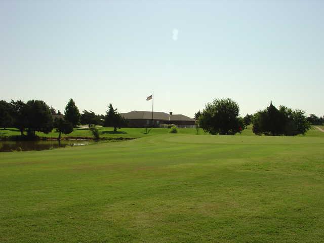 A view of a green at Cedar Valley Golf Club