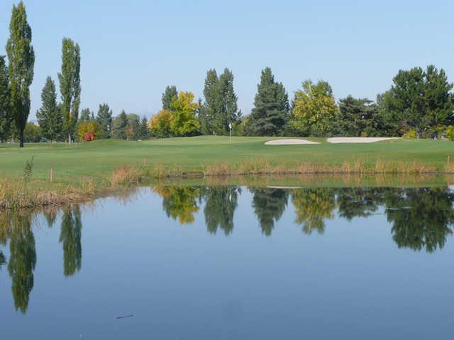 A view over the pond at #2 from Larchmont Golf Course