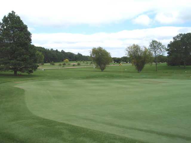 A view of a green at Edgebrook Golf Course