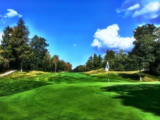 A view of a green at Manchester Country Club.