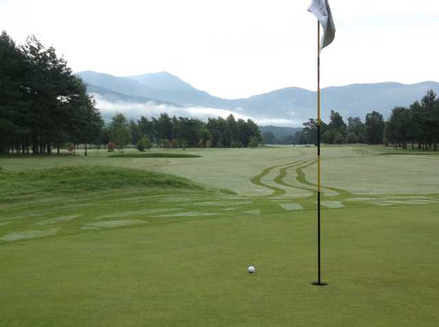 A view from a green at Blair Atholl Golf Club.