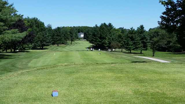 A view from the 18th tee at Bloomington Country Club