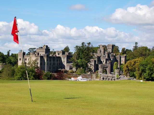 A view of a hole at Ashford Castle Golf Club