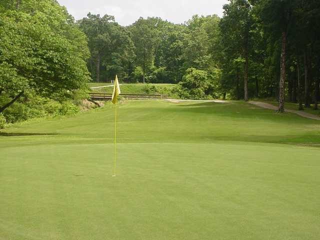 A view of a hole at Cedar Creek Golf Course