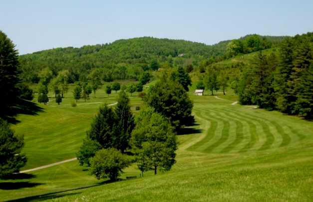 A view of a fairway at Lake St. Catherine Country Club